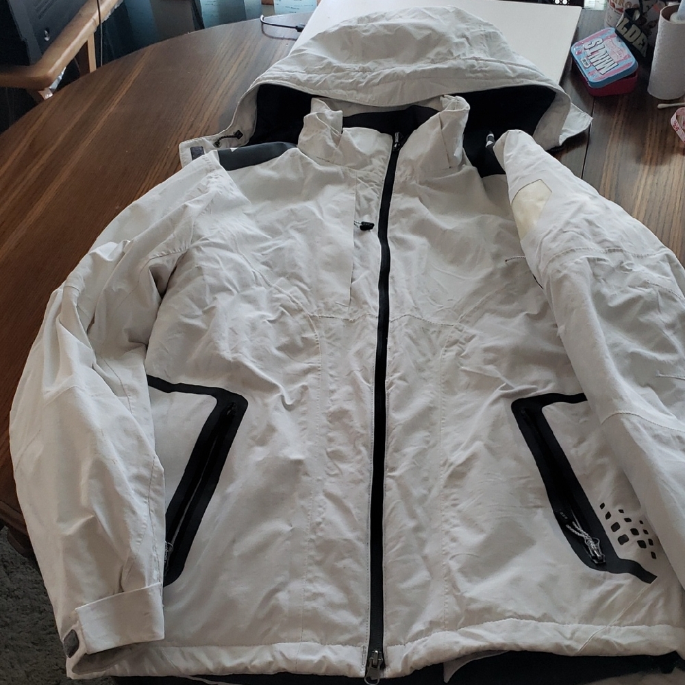 Mondetta White and Black Ski Jacket